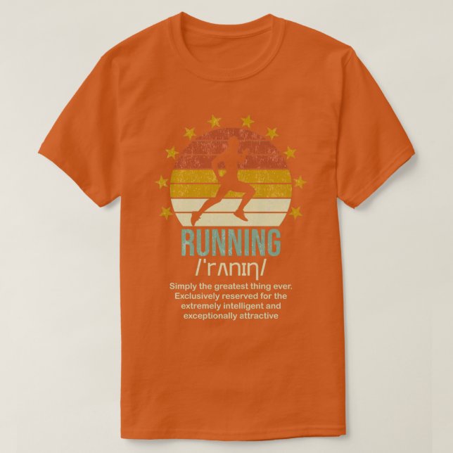 Camiseta Funny Runner Definition Runner Engraçado Sayings L (Frente do Design)