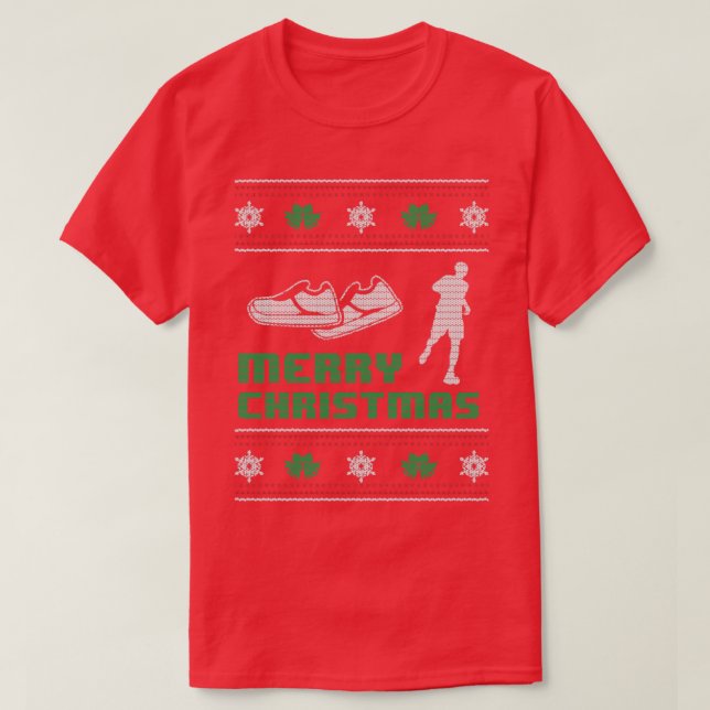 Camiseta Funny Runner Feliz Natal (Frente do Design)
