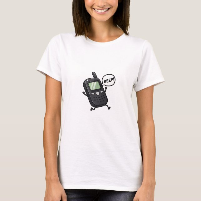 Camiseta Funny Running Vintage Cellphone (Frente)
