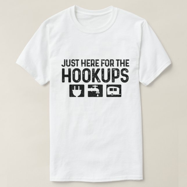 Camiseta Funny RV Camping T-Shirt for Hookup Lovers (Frente do Design)