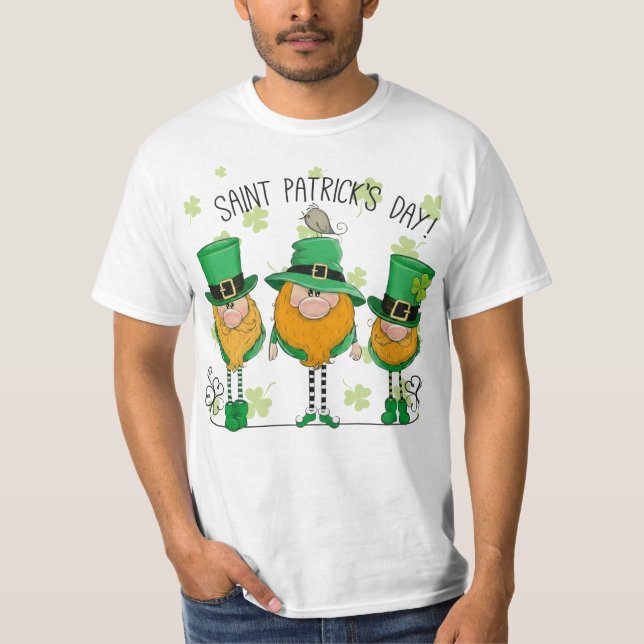 Camiseta Funny Saint Patrick's Day T-Shirt Irish Shamrock (Frente)