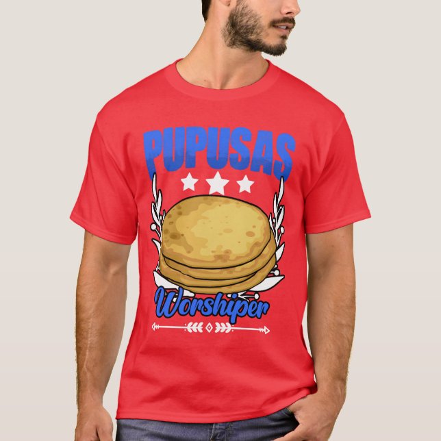 Camiseta Funny Salvadorian Food Pupusas Humor For Cheese vi (Frente)