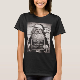 Camiseta Funny Santa Claus Mugshot Christmas – Santa Xmas