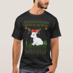 Camiseta Funny Santa Hat Matando Ugly Artic Hare Christma<br><div class="desc">Feliz Chapéu do Pai Natal,  a combinar com o Natal do Pão Ártico Feio.</div>
