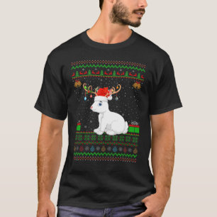 Camiseta Funny Santa Hat Matando Ugly Artic Hare Christma