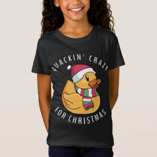 Camiseta Funny Santa Hat Rubber Pun de Natal