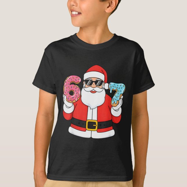 Camiseta Funny Santa Six Seven 67 Ice Cream Drip Christmas  (Frente)