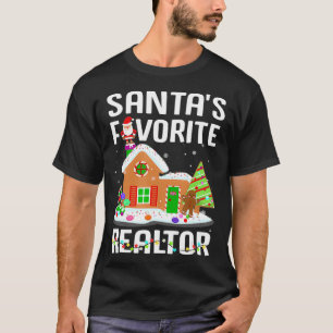Camiseta Funny Santas Favorito Agente Estadual de Imóveis C