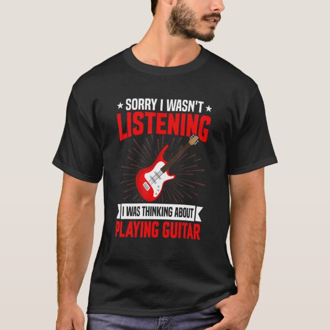 Camiseta Funny Sarcastic Saying I Was Thinking About Playin (Frente)