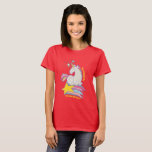Camiseta Funny Sarcastic Unicorn Demasiado Majestoso Para A<br><div class="desc">Design de unicórnio bonito, sarcástico e engraçado para aqueles que amam este monocórnio majestoso e mágico. Decorado com estrela, arco-íris e brilho com uma citação engraçada Muito Majestosa Para Sua Boca. Se o unicórnio é seu animal espiritual, isso é perfeito para você.A cor de fundo pode ser personalizada para a...</div>