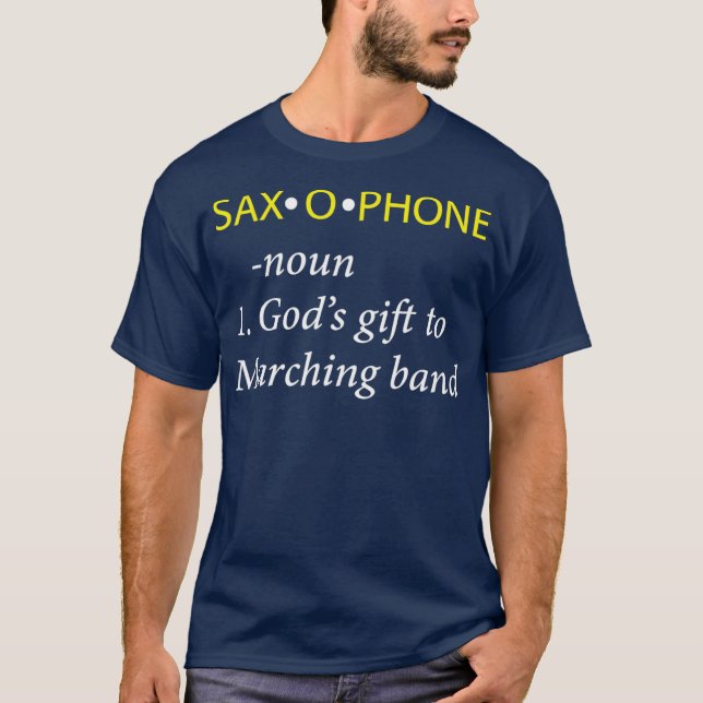 Camiseta Funny Saxophone Player  Saxophone Definition (Frente)