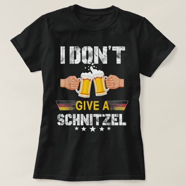 Camiseta Funny Schnitzel Oktoberfest German Beer (Frente do Design)