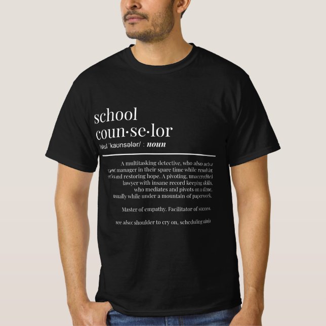 Camiseta Funny School Counselor Gift Counseling  (Frente)