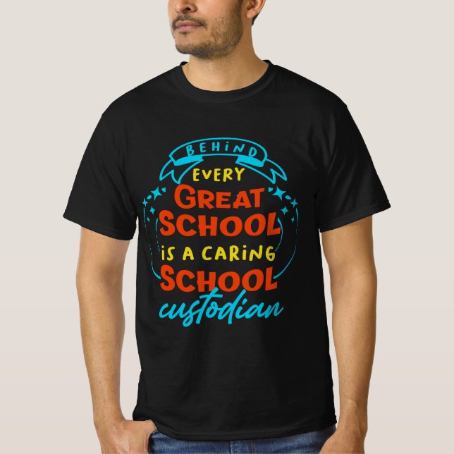 Camiseta Funny School Custodian  (Frente)