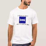 Camiseta Funny Science Newton segundo Law<br><div class="desc">Um corpo em repouso tende a ficar em repouso</div>
