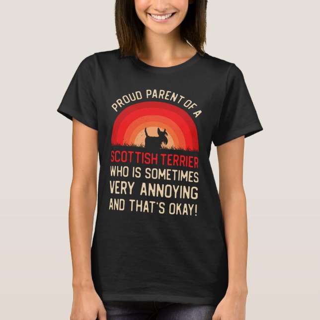 Camiseta Funny Scottish Terrier (Frente)