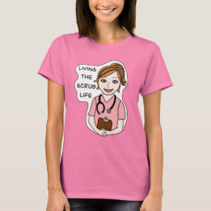 Camiseta Funny Scrubs Pun Enfermeiros