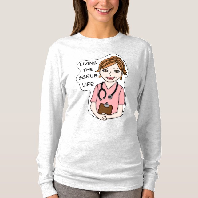 Camiseta Funny Scrubs Pun | Enfermeiros (Frente)