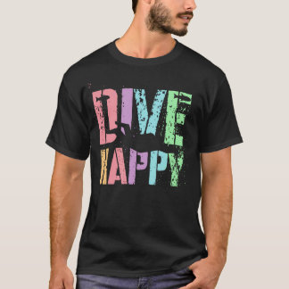 Camiseta Funny Scuba Dive Happy Squad Divers Captain Girls 