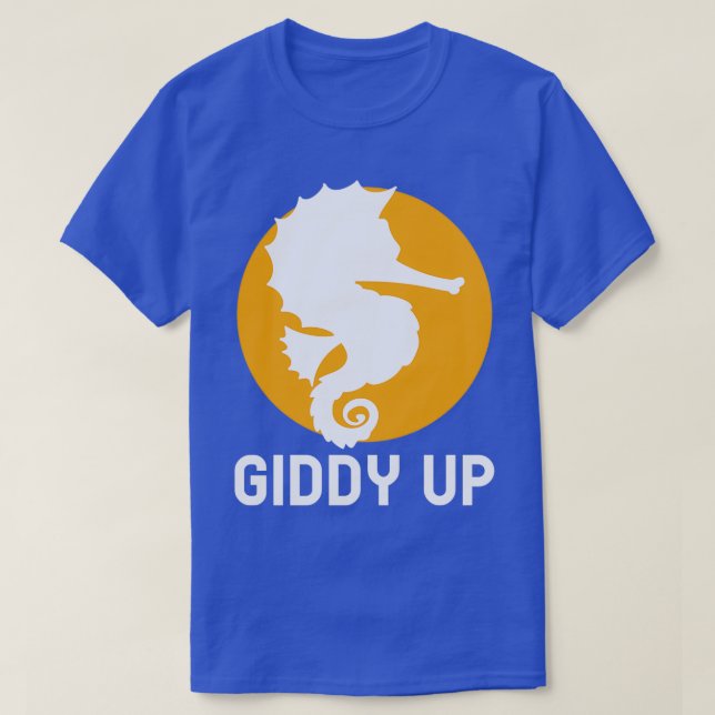 Camiseta Funny Sea Horse Aqua Water Aerobics (Frente do Design)