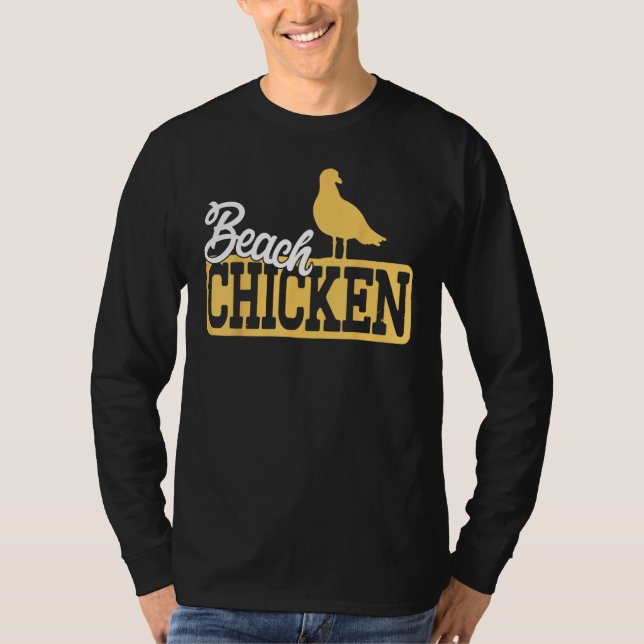 Camiseta Funny Seagull Beach Chicken (Frente)