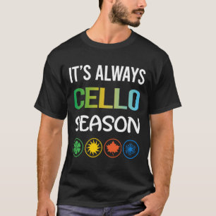 Camiseta Funny Season Cello Cellist