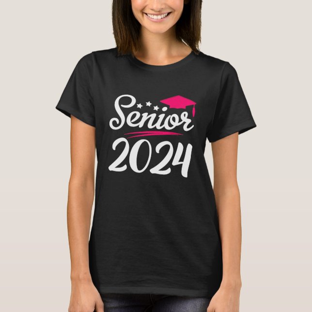 Camiseta Funny Senior 2024 Graduation Class of 2024 Girls T (Frente)