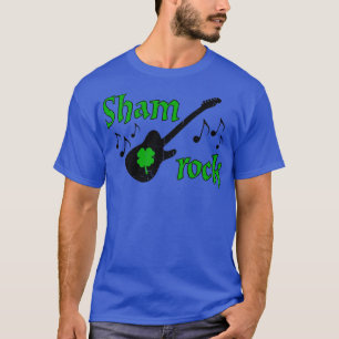 Camiseta Funny Shamrock Guitar Player Shirt St