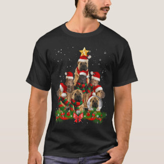 Camiseta Funny Shar Pei Dog Christmasree for Men Women gift