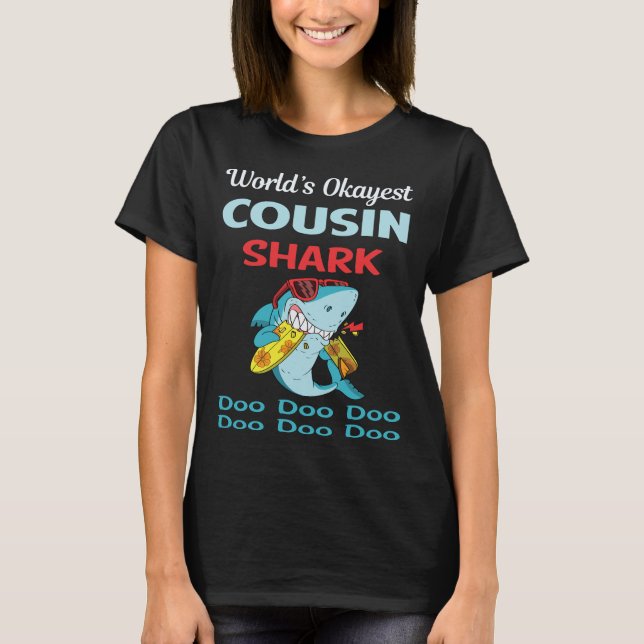 Camiseta Funny Shark COUSIN (Frente)