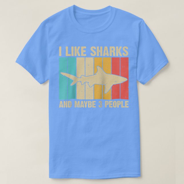 Camiseta Funny Shark Design For Kids Men Women Animal Shark (Frente do Design)