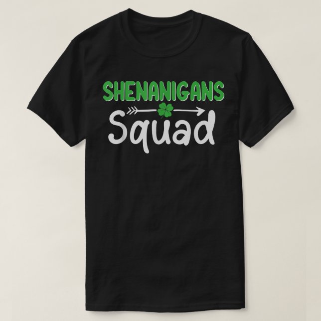 Camiseta Funny Shenanigans Squad St Patrick's Day Matching  (Frente do Design)