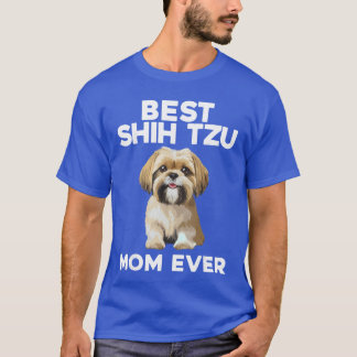 Camiseta Funny Shihzu Mom Design for Women Girls Dog Lover 
