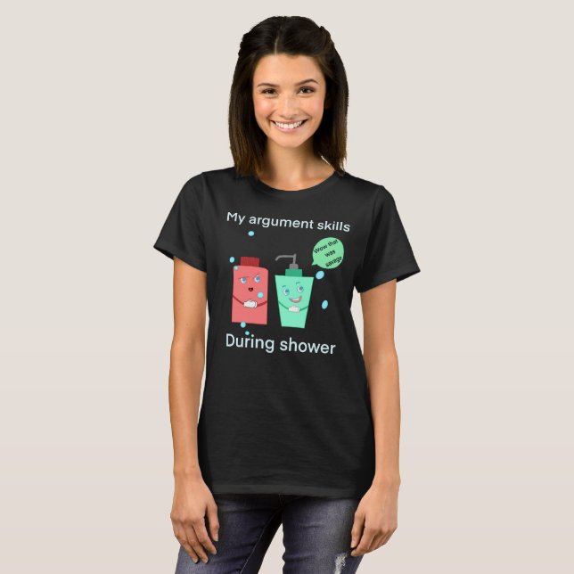Camiseta Funny Shower Argument (Frente Completa)