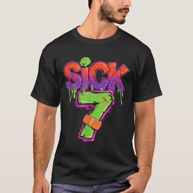 Camiseta Funny Sick Seven 67 Funny Meme Sick Of 7  (Frente)