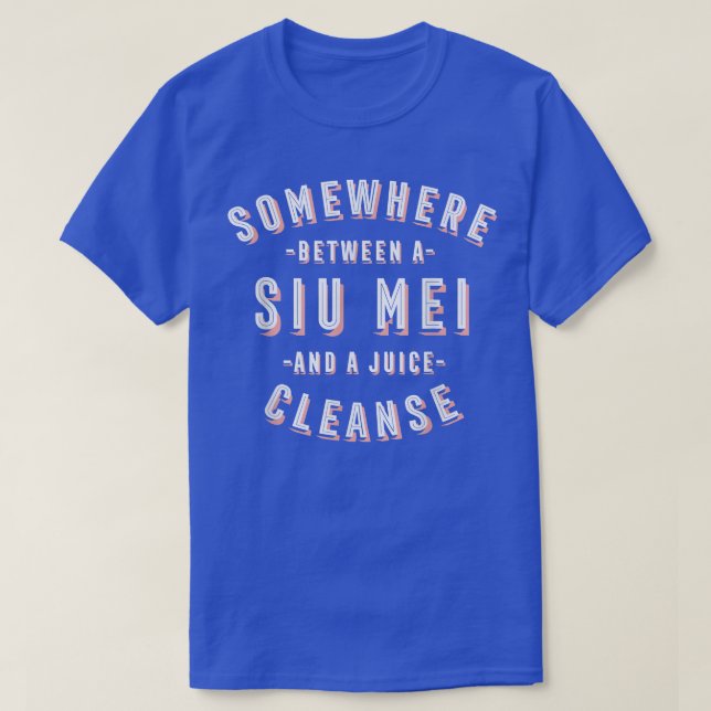 Camiseta Funny Siu Mei e Juice Cleanse Barbecue Vegan (Frente do Design)