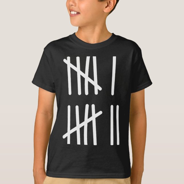 Camiseta Funny Six Seven 67 Meme Tally Marks 6 7 Numbers Ki (Frente)