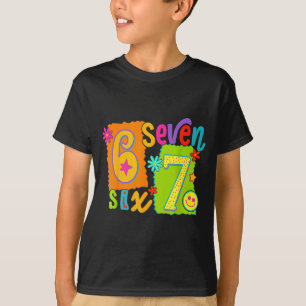 Camiseta Funny Six Seven 6 7 Meme 67 Mulheres Meni