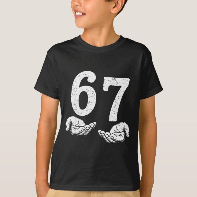 Camiseta Funny Six Seven 6 7 Meme Gen Alpha Slang 6 7 Meme  (Frente)