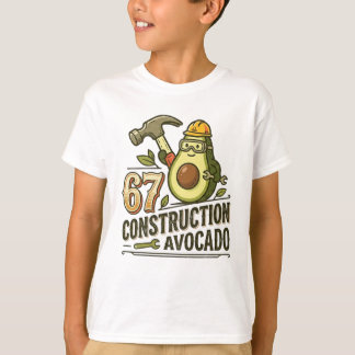 Camiseta Funny Six Seven Meme Construction Avocado
