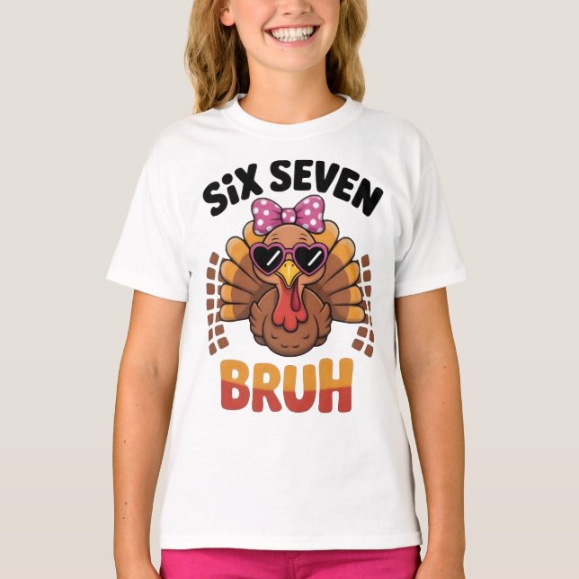 Camiseta Funny Six Seven Meme Peru Bruh 2025 (Frente)