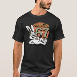 Camiseta Funny Six Seven Rabbit Smoking Easter