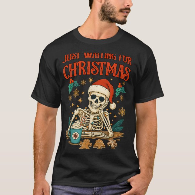 Camiseta Funny Skeleton Christmas  (Frente)