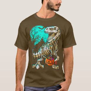 Camiseta Funny Skeleton TRe Halloween Boys Dino Kids Fossil