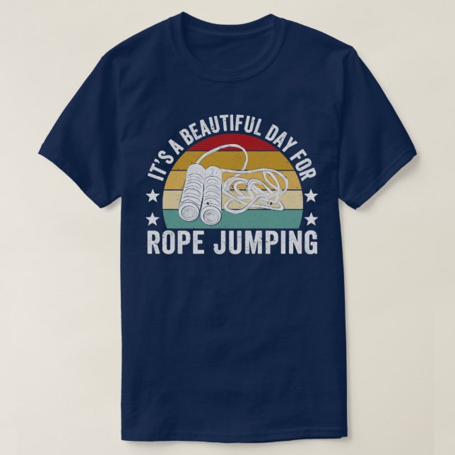 Camiseta Funny Skiping Rope Jumping Rope Rope Rope Rope8 (Frente do Design)