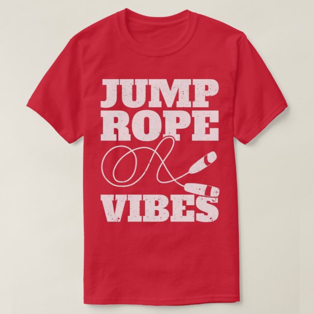 Camiseta Funny Skiping Rope Jumping Rope Rope Rope Rope Vib (Frente do Design)