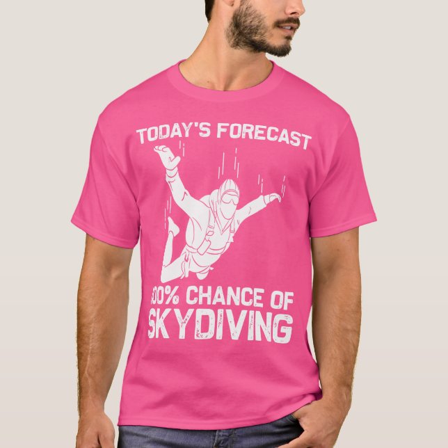 Camiseta Funny Skydiving For Parachuting Jumping Sky Diving (Frente)