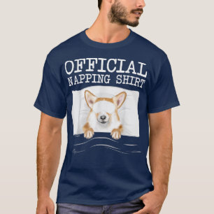 Camiseta Funny Sleeping Mask Pembroke Welsh Corgi Napping
