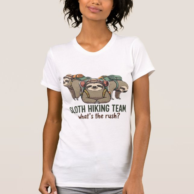 Camiseta Funny Sloth Hiking Classic T-Shirt_5 (Frente)