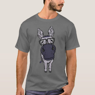 Camiseta Funny Smart House Donkey Fazenda Horse Mule Pack A